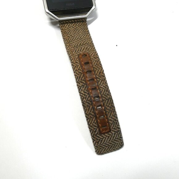 Fitbit Blaze Smart Fitness Watch Stainless Steel Frame Leather & Canvas Band main image 5